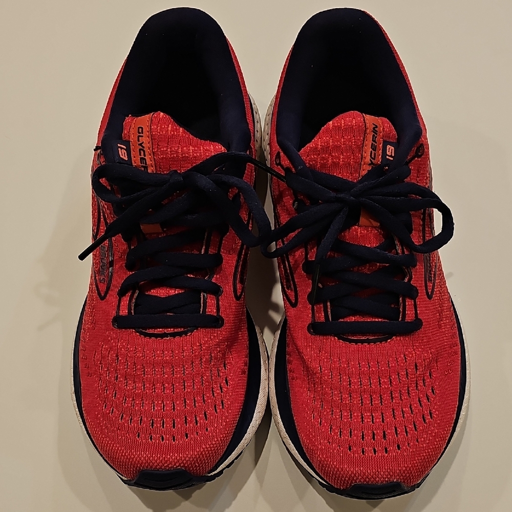 Brooks GLYCERIN 19 WOMEN'S Running Shoes Pink/Rose W/ Blue. Size 8.5 - Picture 2 of 8